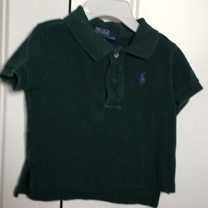 Boys 9 months Polo Ralph Lauren dark green shirt